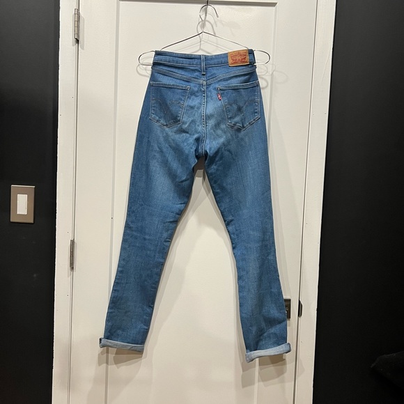 Levi’s Mid Rise Skinny Floral Embroidered Denim Jeans Woman's Size 28 - Picture 4 of 8